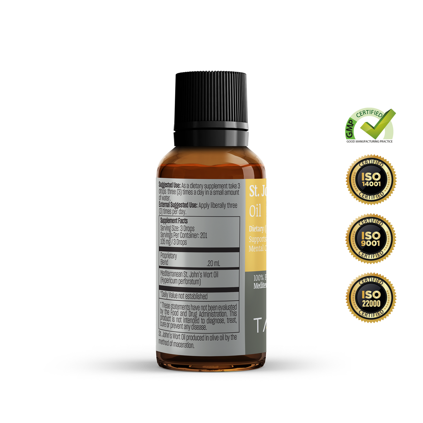 Talya St. John’s Wort Oil 0.67 Fl Oz