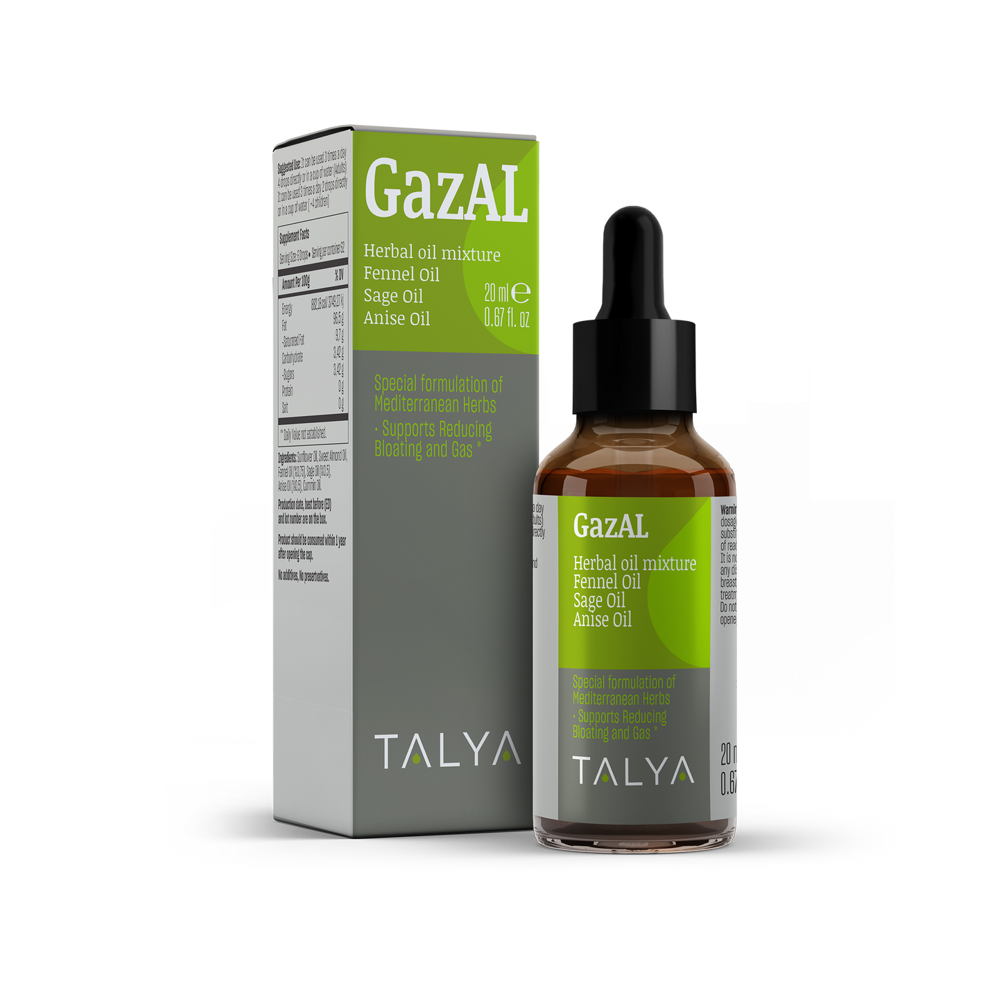Talya Gazal For Bloating And Gas 0.67 Fl Oz
