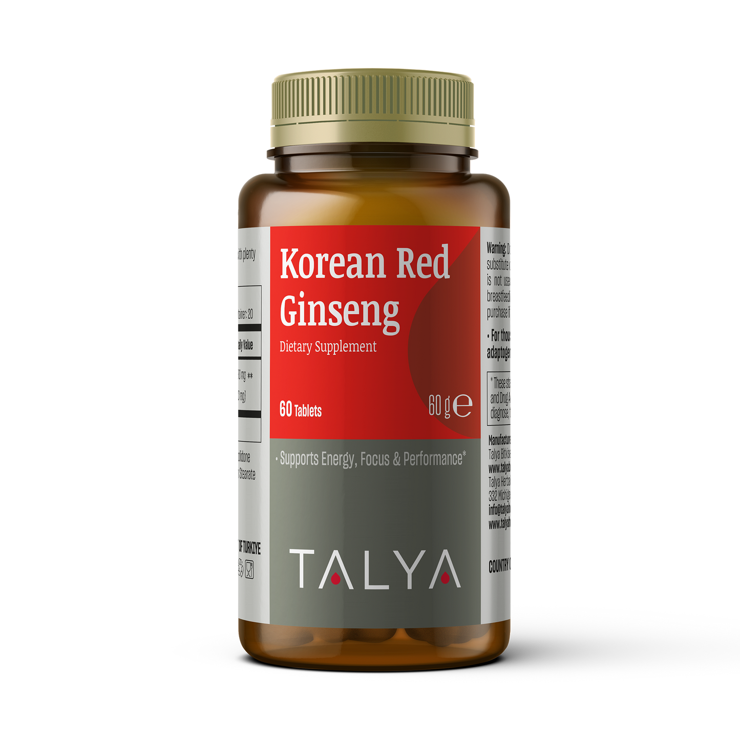 Talya Korean Red Ginseng 60 Tablets