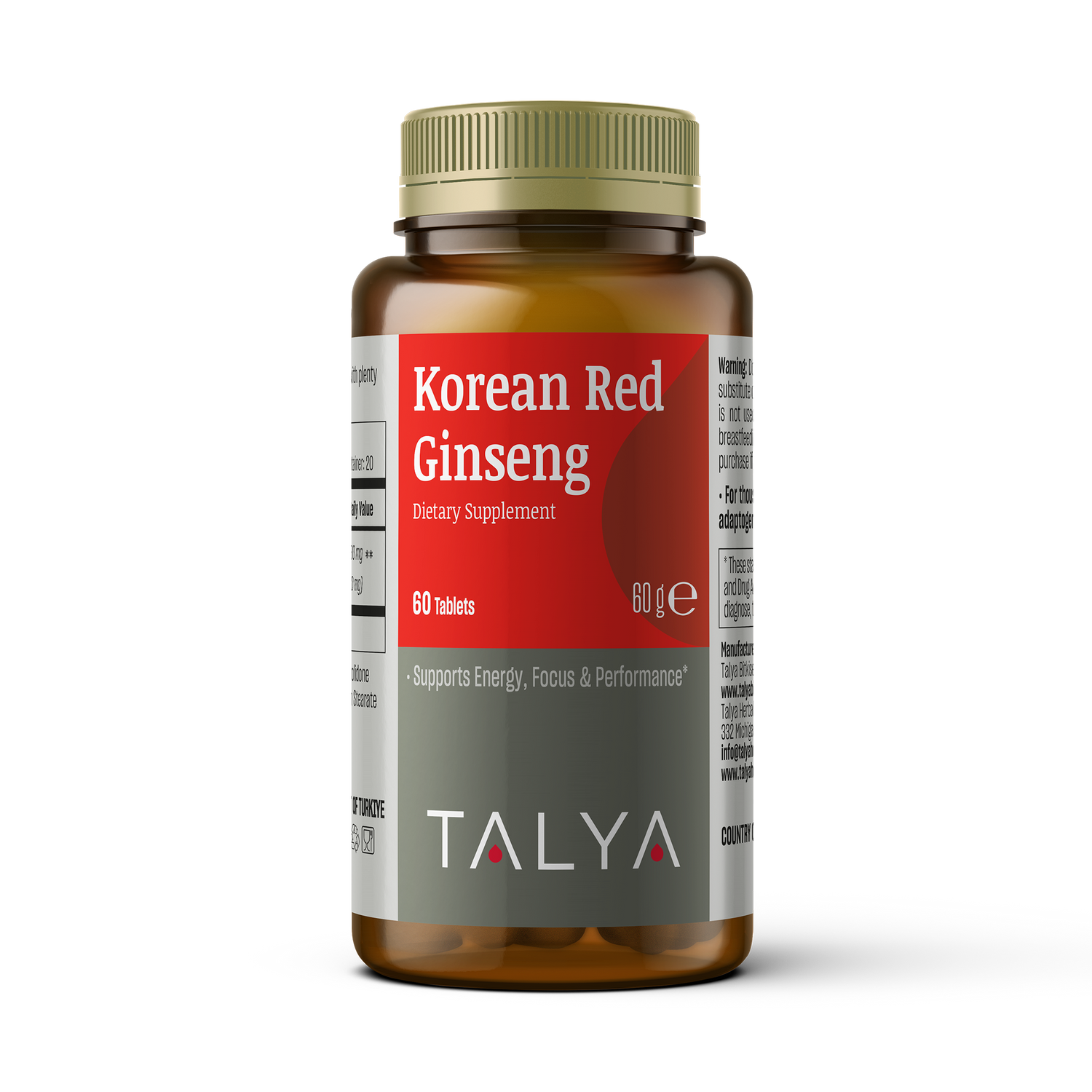 Talya Korean Red Ginseng 60 Tablets