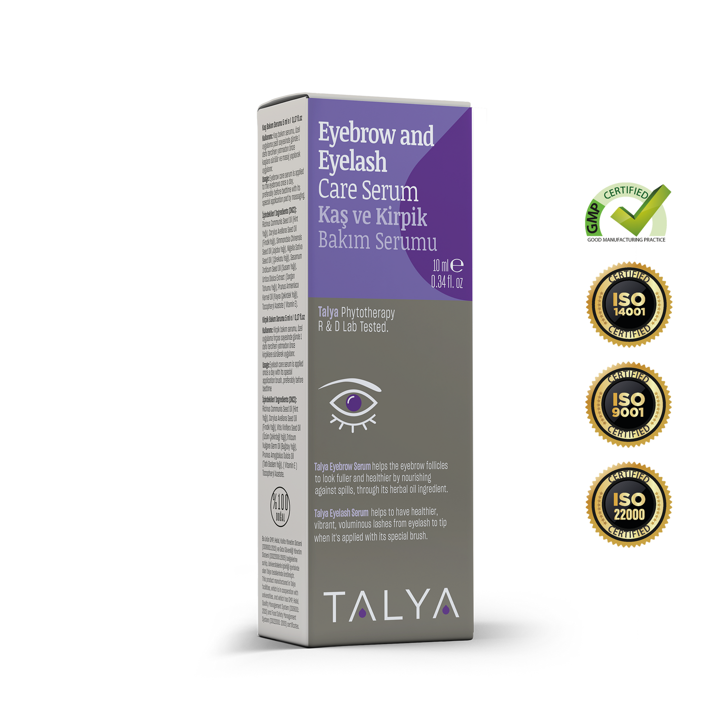 Talya Eyebrow And Eyelash Care Serum 0.34 Fl Oz